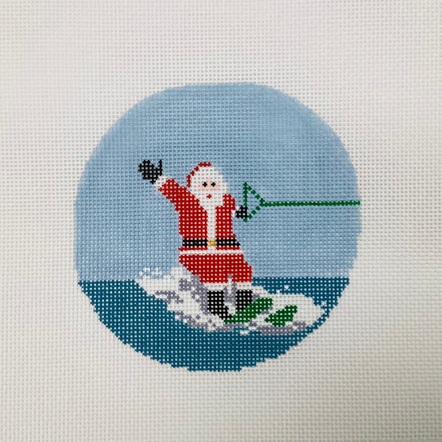 Sporty Santa - Water skiing