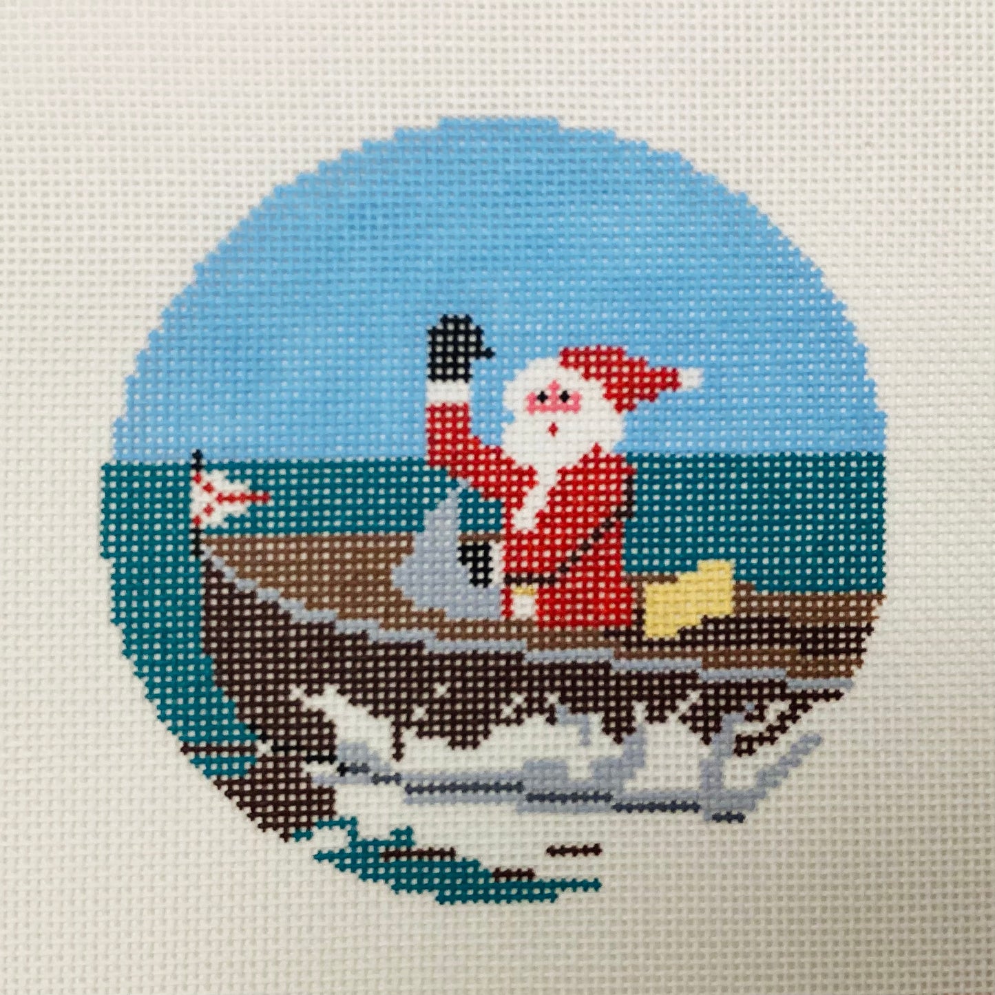 Sporty Santa -- Boating