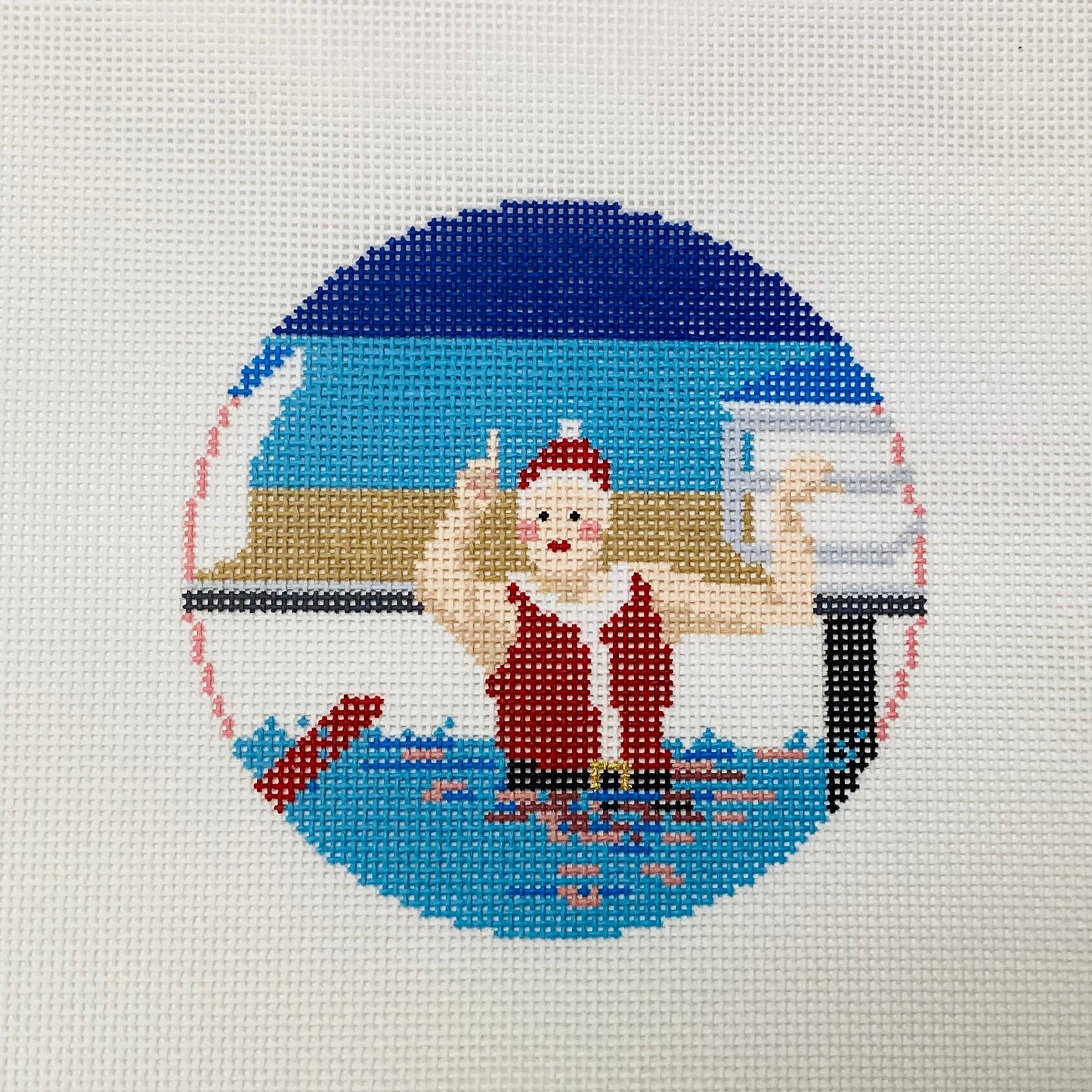 Mrs. Claus Swimming