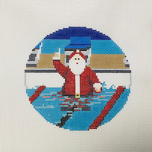 Sporty Santa - Swimming