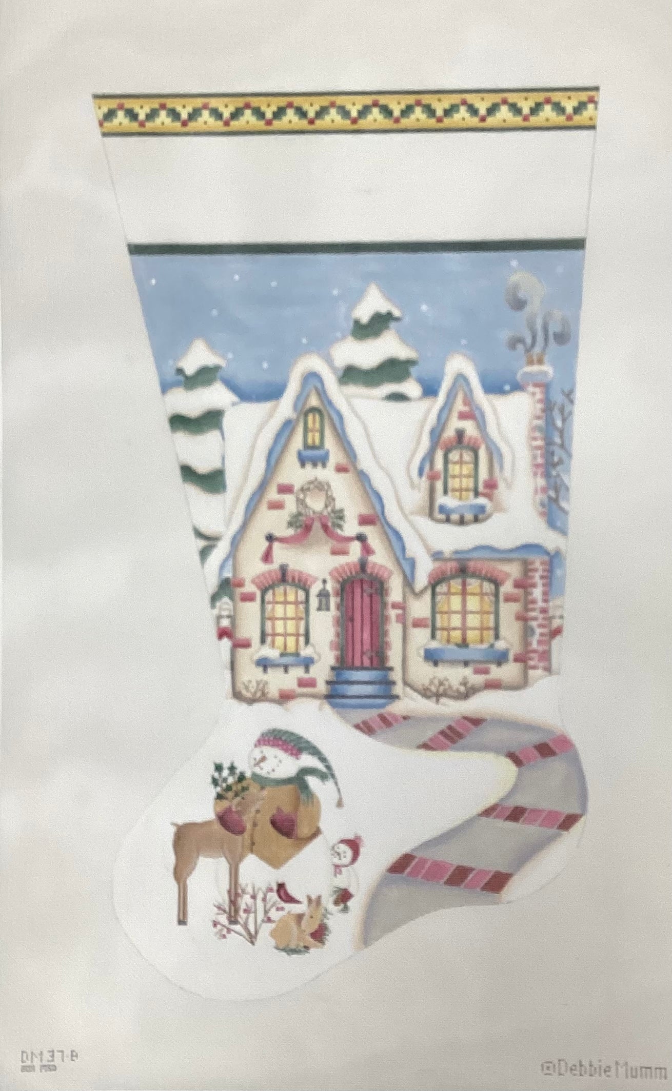 Cozy Winter Cottage Stocking