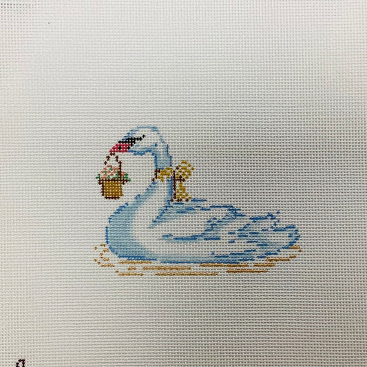 Swan with Flower Basket