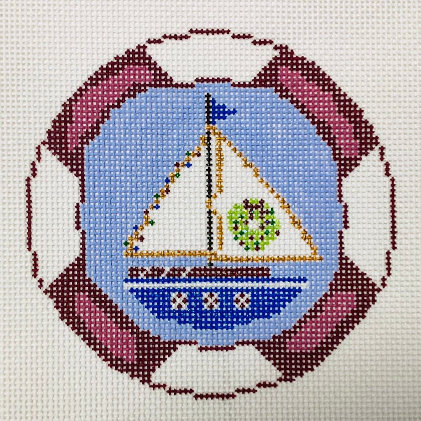 Sailboat with Wreath